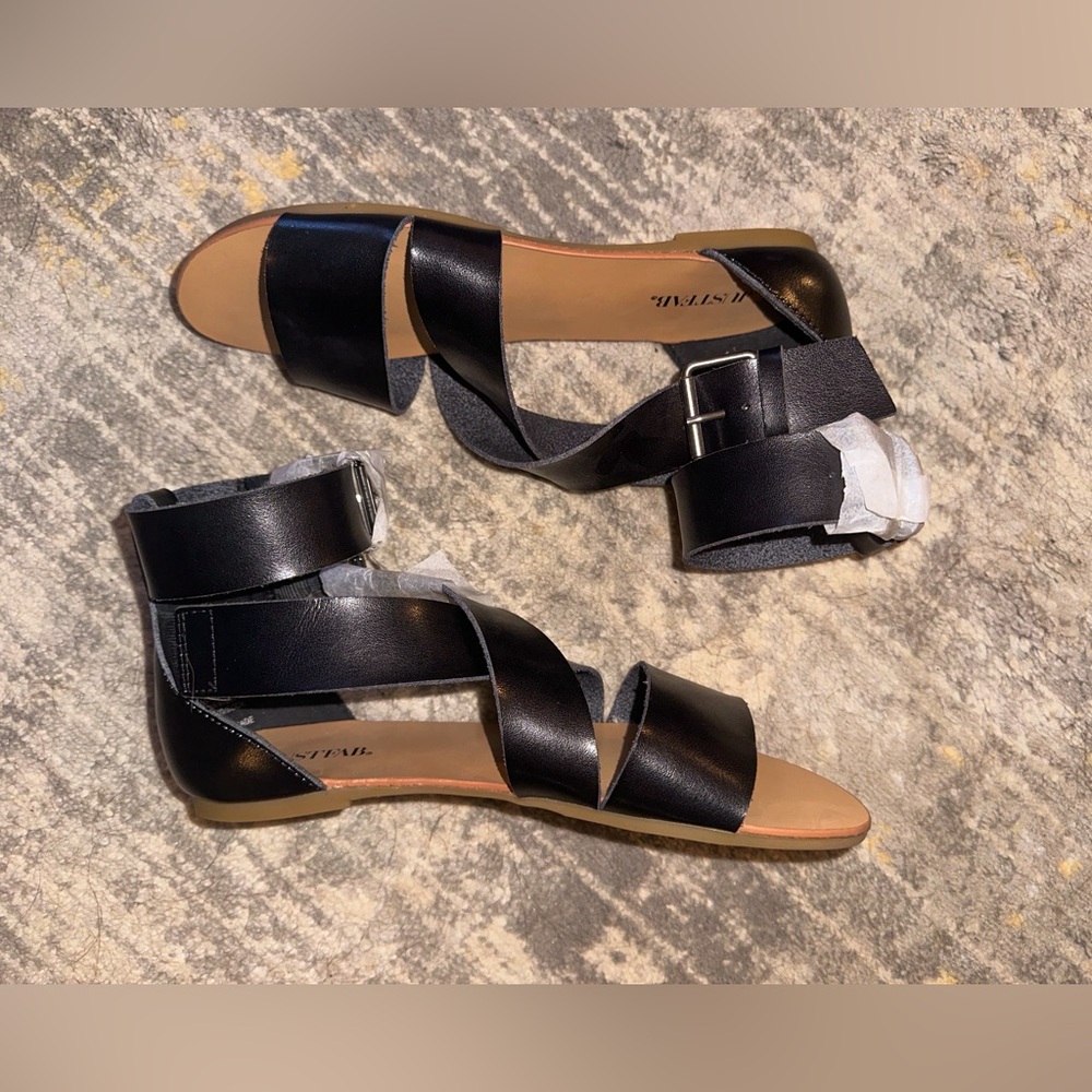 black justfab sandals